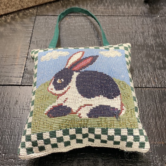 Other - Vintage Bunny Tapestry Door Hanging Pillow!